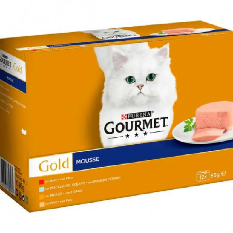 Friskies Gourmet Gold Mousse Surtidos Pack 12 Latas de 85g