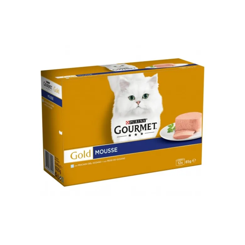 Gourmet Gold Mousse Pescado del Oceano 12 x 85g