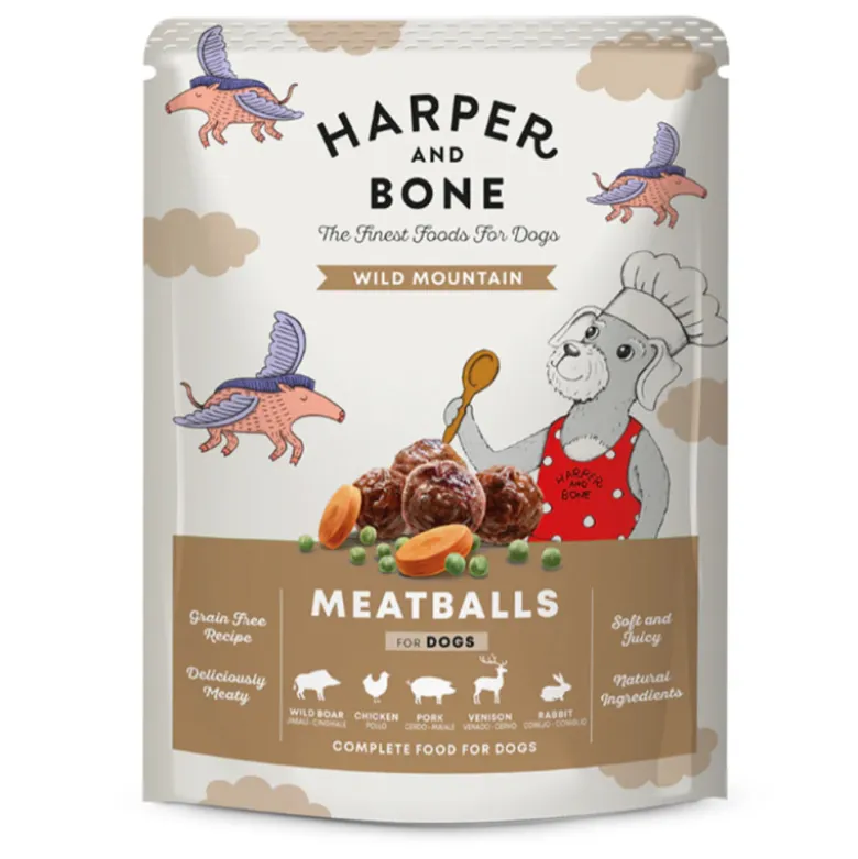Harper & Bone Albondigas Wild Mountain para Perros 300g