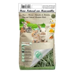 Heno Natural con Manzanilla para Roedores y Conejos 800g
