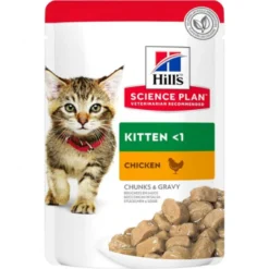 Hills Science Plan Tiernos bocados de Pollo en Salsa Kitten 85g