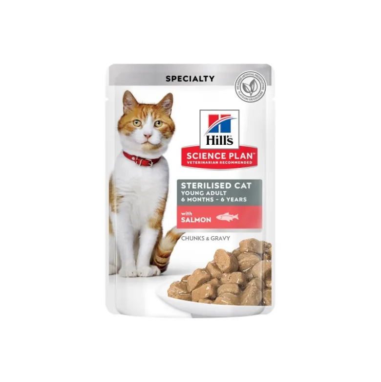 Hills Science Plan Tiernos Bocados de Gatos Esterilizados Salmón