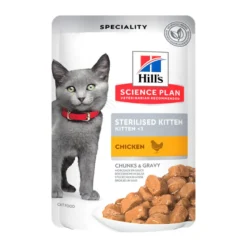 Hill’s Science Plan Tiernos Bocados de Pollo para Gatitos Esterilizados