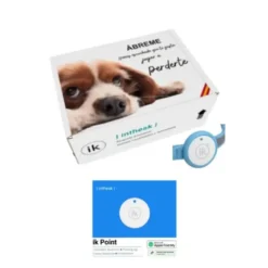Ik Point Kit Chapa Localizador GPS + Collar para Mascotas