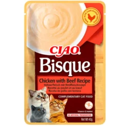 Inaba Churu Bisque Pollo con Ternera 40g para Gatos