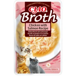Inaba Churu Broth Sopa de Pollo con Salmón 40g para Gatos