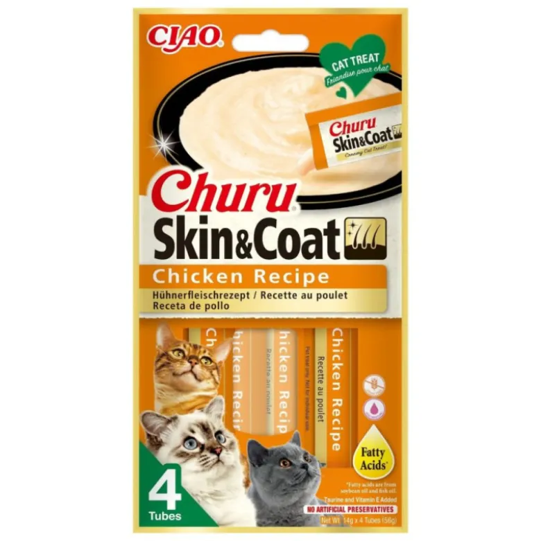 INABA Churu Gato Skin&Coat Pollo