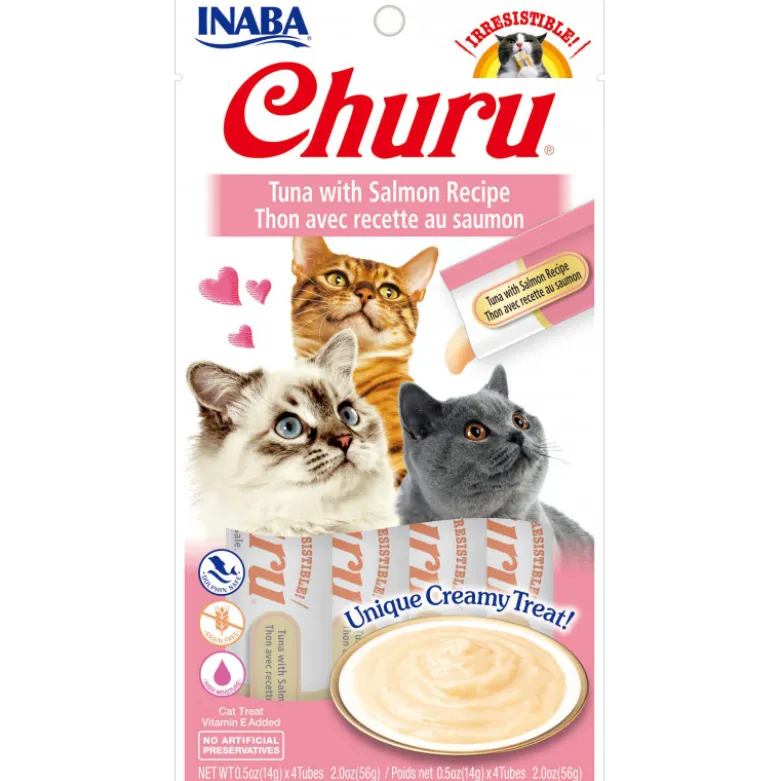 Inaba Churu Puré de Atún y Salmón para Gatos