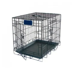 Jaula Plegable Cromado Electro Coating Barrotes Extra Fuertes Para Perros