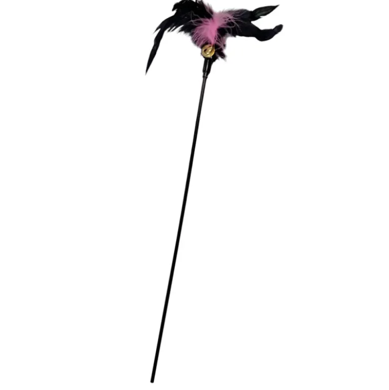 Juguete Caña Tricky Plumas con Cascabel para Gatos 59cm