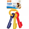 Juguete mordedor para cachorros nylabone llave