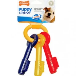 Juguete mordedor para cachorros nylabone llave