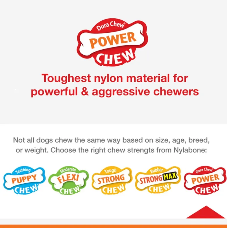 Juguete Nylabone Doble Sabor Bacon DuraChew