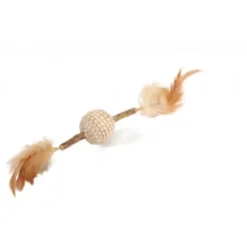 Juguete Pelota y Palo con Plumas