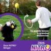 Juguete Zeus Nitro Pelota Lastrada con Cuerda para Perros
