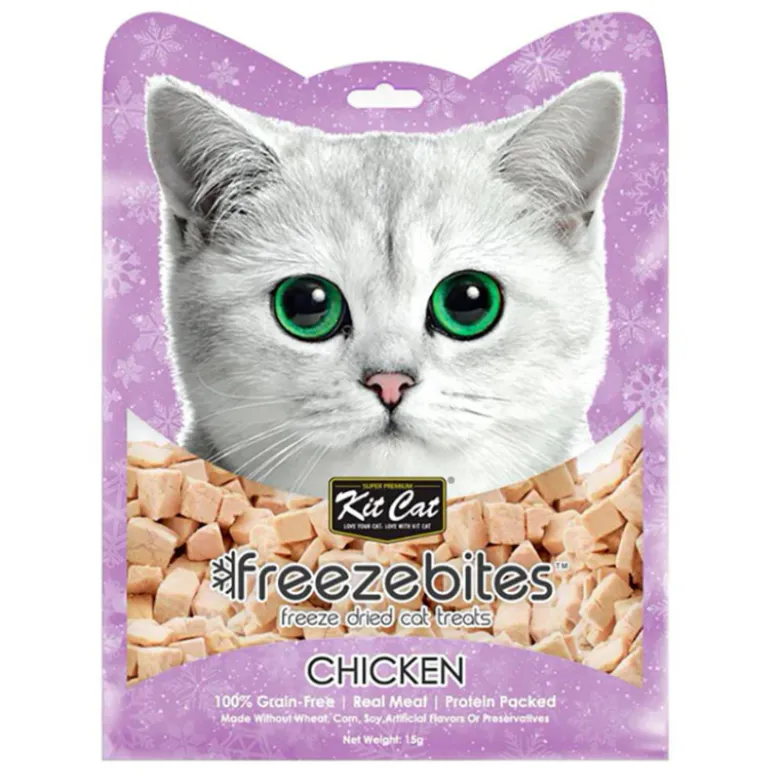Kit Cat FreezeBites de Pollo Snack para Gatos