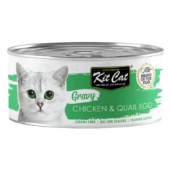 Kit Cat Pollo y Huevo de Codorniz en Salsa para Gatos Lata 70g