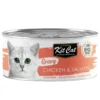 Kit Cat Pollo y Salmón en Salsa para Gatos Lata 70g