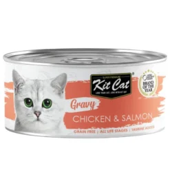 Kit Cat Pollo y Salmón en Salsa para Gatos Lata 70g