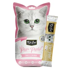 Kit Cat PurrPuree Puré de Atún y Salmón para Gatos 60g