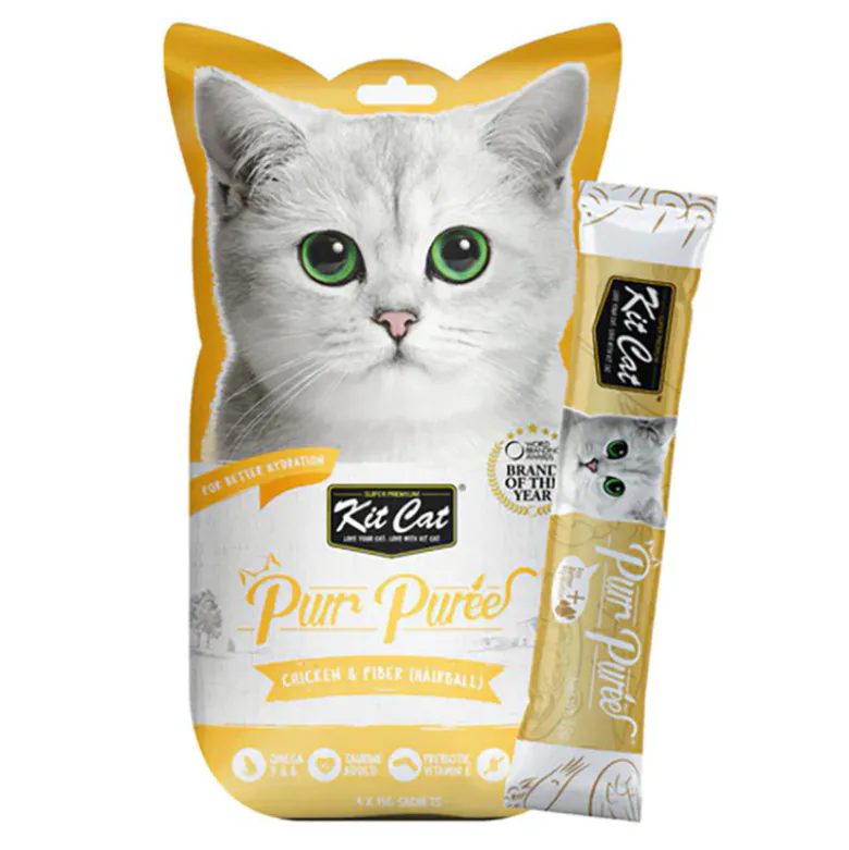 Kit Cat Purrpuree Pure de Pollo y Fibra para Gatos 60g
