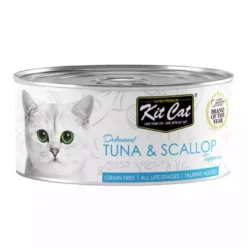 Kit Cat Toppers Atún y Vieira en Gelatina para Gatos 80g