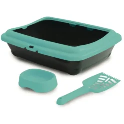 Kit Comedero Paleta y Bandeja para Gatos