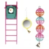Kit de juguetes para pájaros con escalera