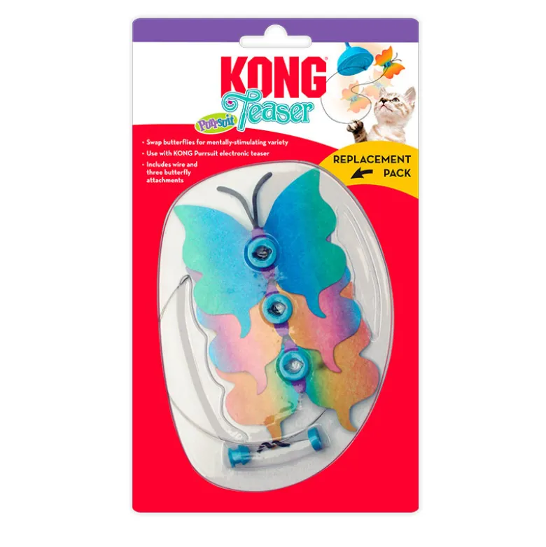 KONG Teaser Purrsuit Butterfly Pack de Reemplazo