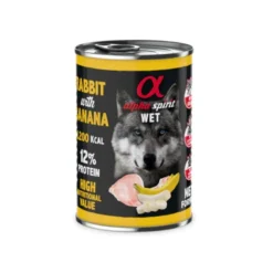 Lata Alpha Spirit Grain Free Conejo y Platano 400gr