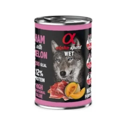 Lata Alpha Spirit Grain Free Jamon y Melon 400gr