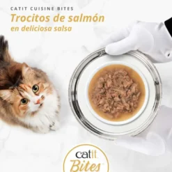 Lata Catit Cuisine Bites de Salmón para Gatos