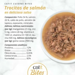 Lata Catit Cuisine Bites de Salmón para Gatos