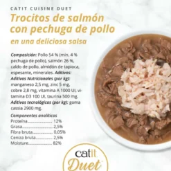 Lata Catit Cuisine Duet de Salmón con Pollo para Gatos