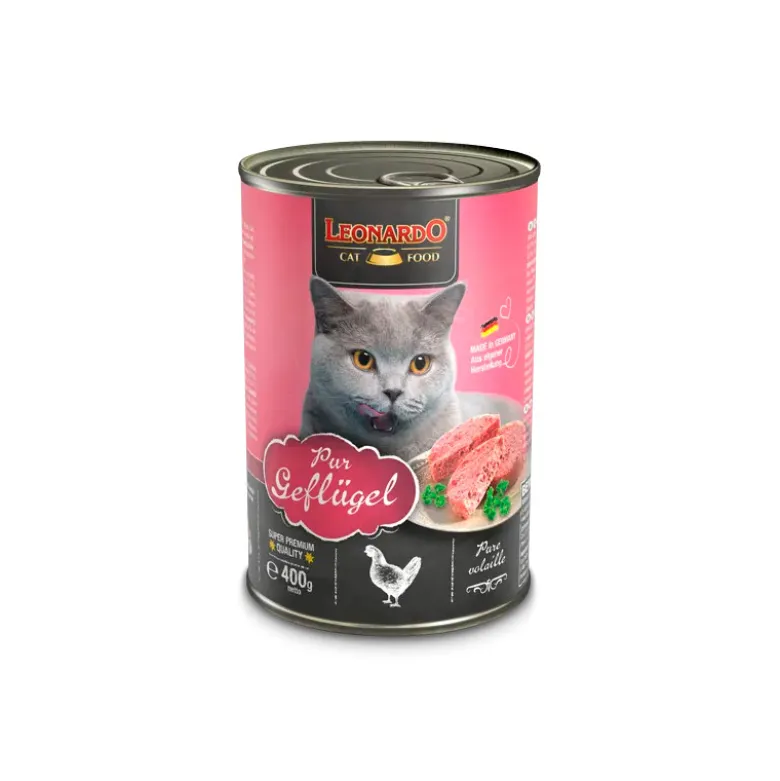 Lata Leonardo Feline Puro en Ave 400g