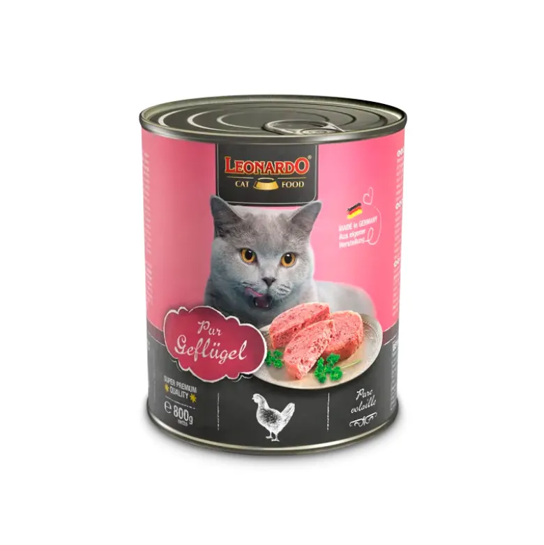 Lata Leonardo Feline Puro en Ave 800g