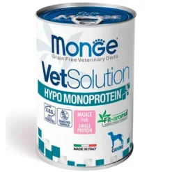 Lata Monge VetSolution Hypo Monoproteico Cerdo para Perro 400g