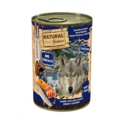 Lata natural greatness de salmón y pavo con calabaza 400g