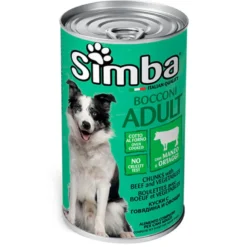 Lata Pildog Simba Adult Ternera y Verdura para Perro 1230g