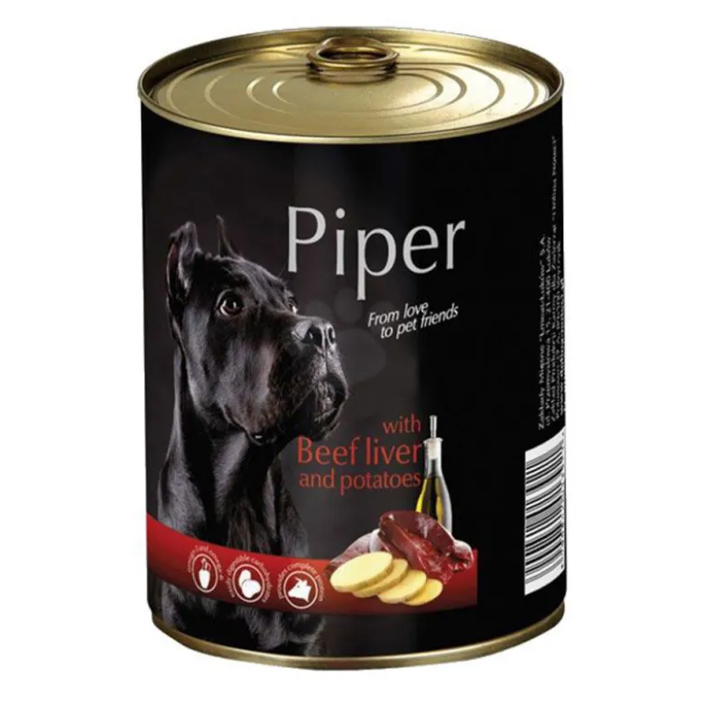 Lata Piper Hígado de Buey y Patatas para Perros