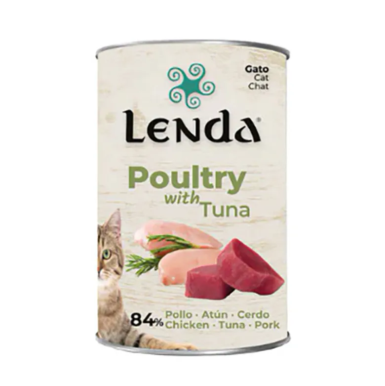 Lenda Aves de Corral y Atún para Gatos 400g