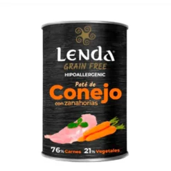 Lenda Original Lata Conejo y Zanahorias Grain Free 400g