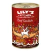 Lily's Kitchen lata de Ternera Calabaza, Zanahorias y Pimiento Rojo 400g