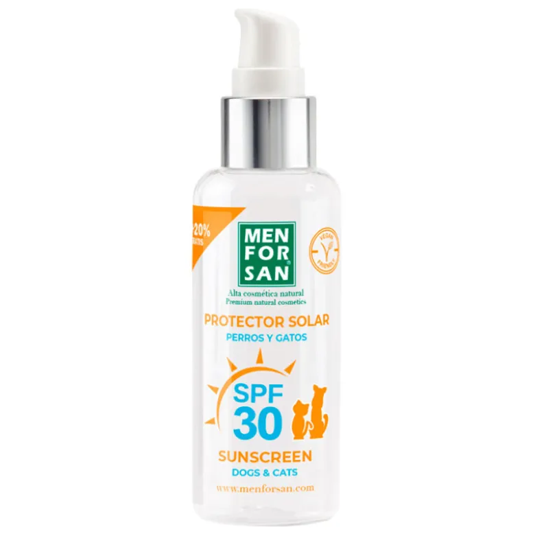 MENFORSAN Protector Solar Factor 30 para Perros y Gatos