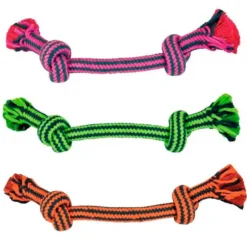 Mordedor Bicolor de Cuerda Dental para Perros