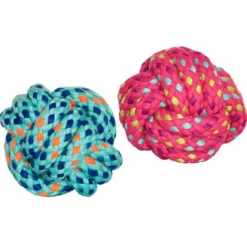 Mordedor Dental Pelota de Cuerda Trenzada para Perros