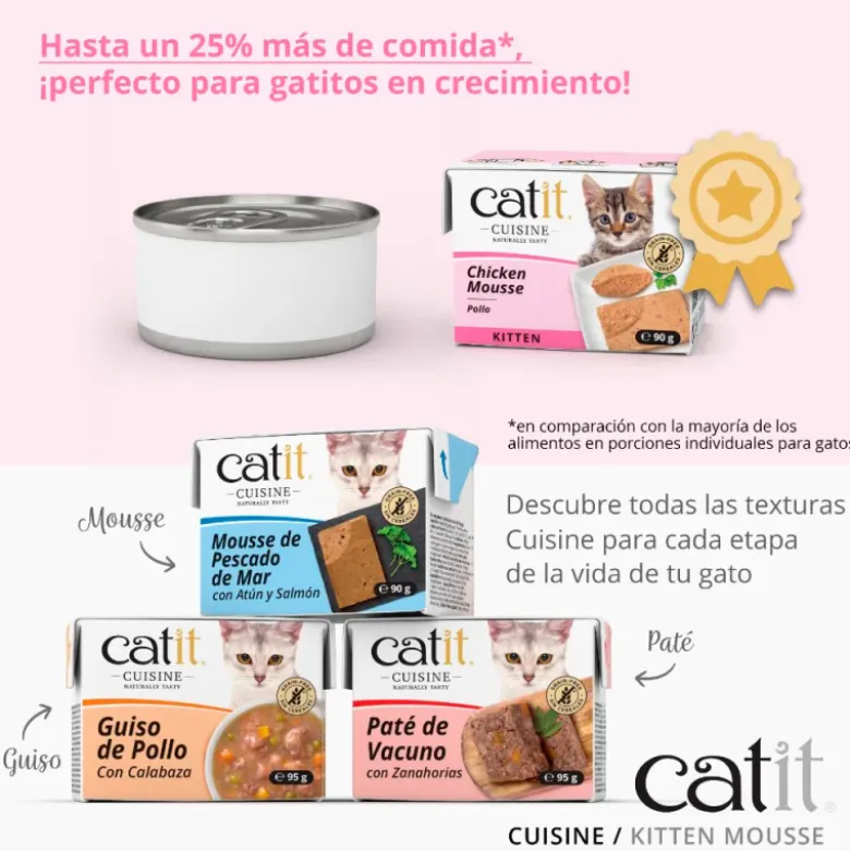 Mousse Catit Cuisine de Pollo para Gatitos