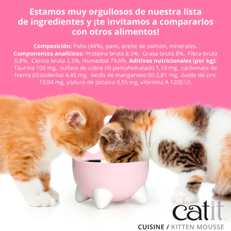 Mousse Catit Cuisine de Pollo para Gatitos