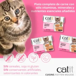 Mousse Catit Cuisine de Pollo para Gatitos