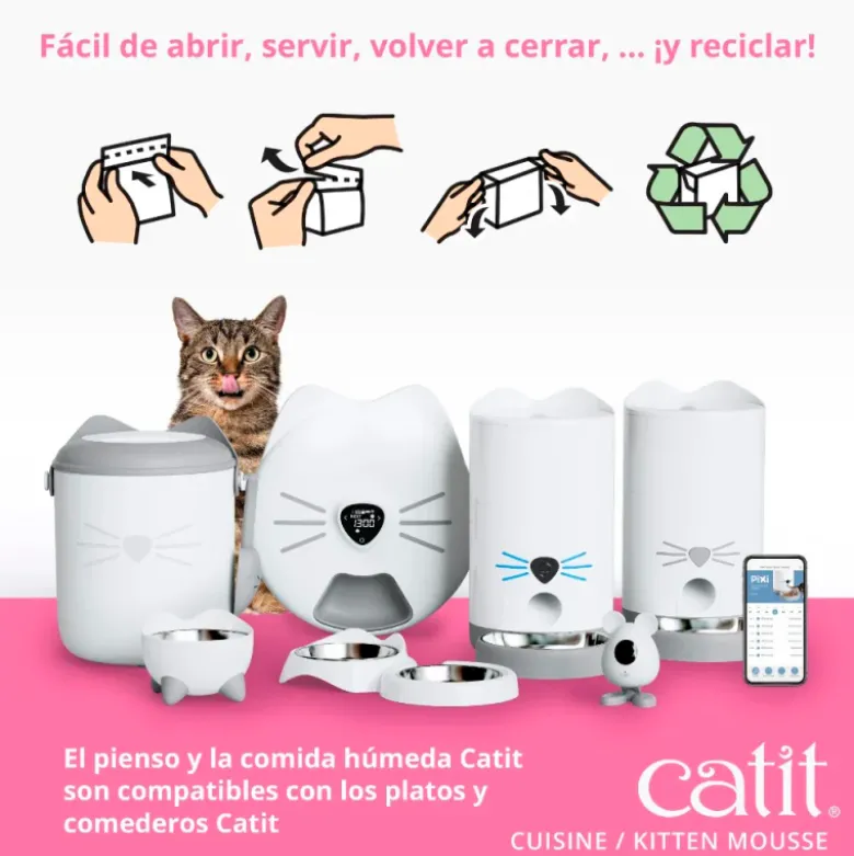 Mousse Catit Cuisine de Pollo para Gatitos